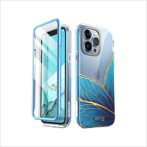 12 Pro Max Cosmo Series Full Body Butterfly Protective Case with in-built Screen Protector