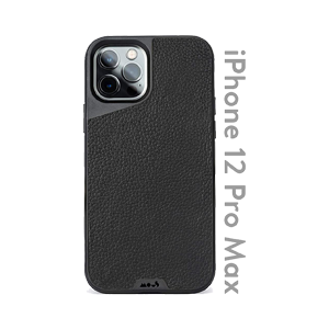 iPhone 12 Pro Max Black Leather Limitless 2.0 Edition Protective Case by Mous