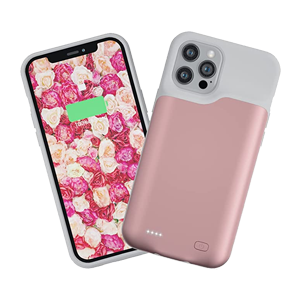 iPhone 12 Pro Max Rose Gold Protective Portable Charging Case