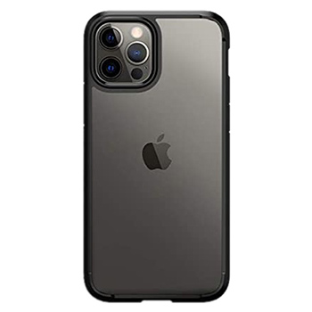 protective ultra hybrid matte black iphone 12 pro max clear case