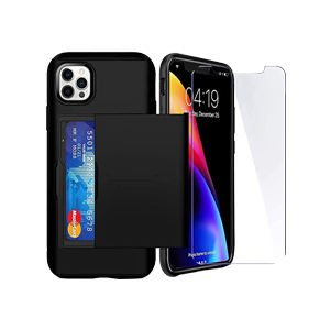 iPhone 12 Pro Max Shockproof Silicone Black Protective Case Cov