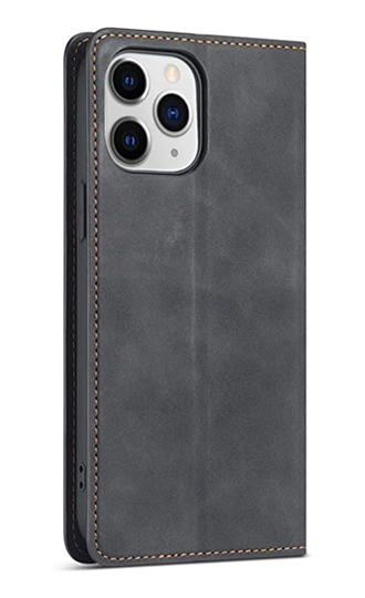 Charcoal Grey Premium Wallet PU iPhone 12 Pro Max Leather Case