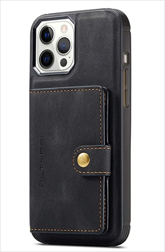 Classy Premium PU Leather Magnetic iPhone 12 Pro Max Case with Card Holder