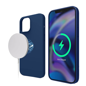 iPhone 12 Pro Max Magnetic Silicone Case with Built-in MagSafe