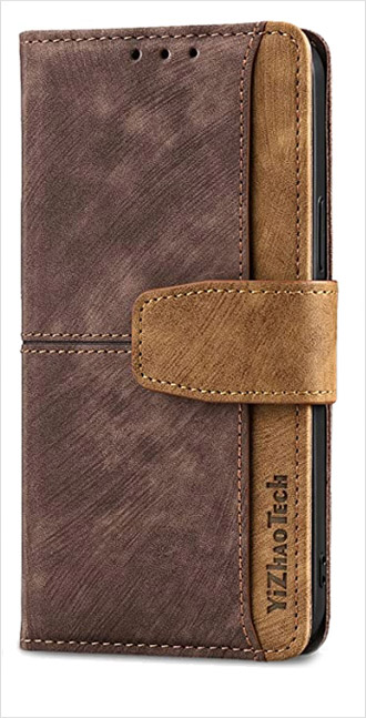Rustic Brown Protective Book Styled iPhone 12 Pro Max Leather Case