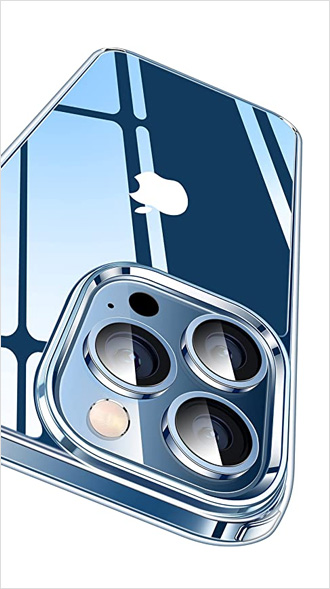 shockproof  military grade anti-yellow crystal clear iphone 12 pro max case